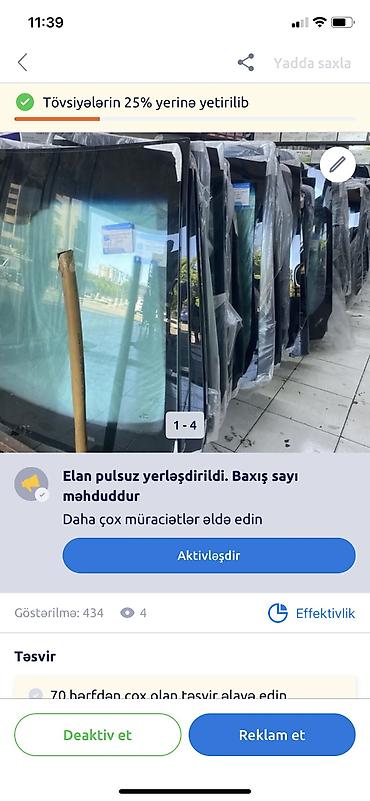 2107 ön şüşə: Hernov patpres satiwi ve qurulasdirmasi 0777209192 — 2