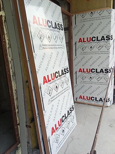 Алюминиевые композитные панели (Алюкобонд): Синий, Дерево, Новый, Установка, Гарантия, Бесплатный выезд — 13