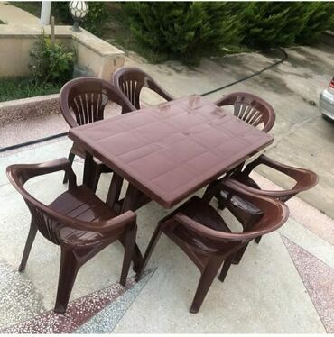 bag ucun stol stul satilir: İşlənmiş, Kvadrat masa, Qatlanan çemodan, Stullar ilə, Plastik, Azərbaycan