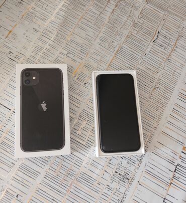 Çaydanlar: IPhone 11, 64 GB, Black Titanium, Zəmanət, Barmaq izi, Simsiz şarj