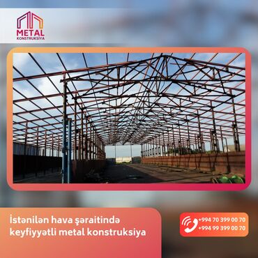 Naveslər, markizlər: Metal konstruksiya və örtük hazırlama xidməti - Həyət, bağ evi, bina — 11