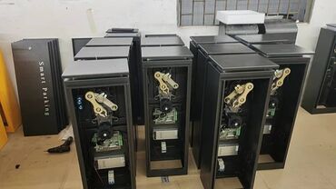 Откатные ворота: Шлагбаумы с высокой интенсивностью ! Подсветка тумбы -красный/зеленый — 3