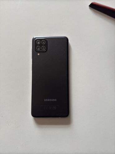 bu telefonlar: Samsung Galaxy A12, 32 GB, rəng - Qara, Barmaq izi, Face ID