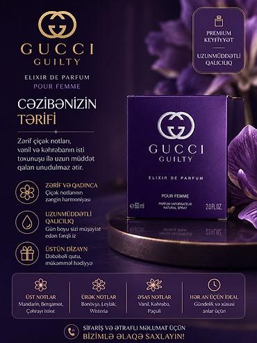 qadin paltosu: GUCCI Guilty Elixir de Parfum Pour Femme – 60 ml (2.0 fl.oz) 1:1 — 1