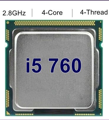 core i5: Prosessor Intel Core i5 760, 2-3 GHz, 4 nüvə, İşlənmiş