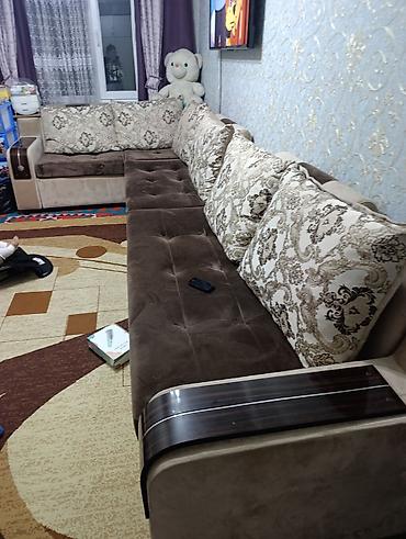 Модульные диваны: Угловой модульный диван с декоративными подлокотниками - — 1
