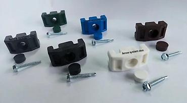 Proizvodi od rolovanog metala, metalni kanali: Spojnica sa samorescem i čepom za panelne ograde 3d i 2d. Panelna — 4