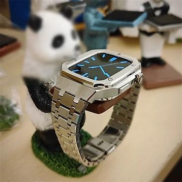 Наручные часы: Premium Brend metal kəmər – Apple Watch Mod Kit - Uyğunluq: Apple — 7