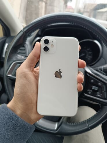 телефоны xiaomi 11: IPhone 11, Колдонулган, Ак, Коргоочу айнек, Каптама, 82 %