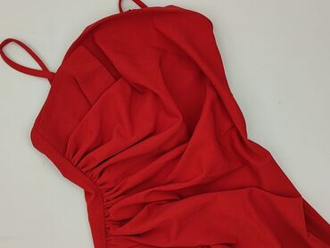 czerwona sukienka midi na wesele: Mona, Women`s dress, size XL (EU 42)