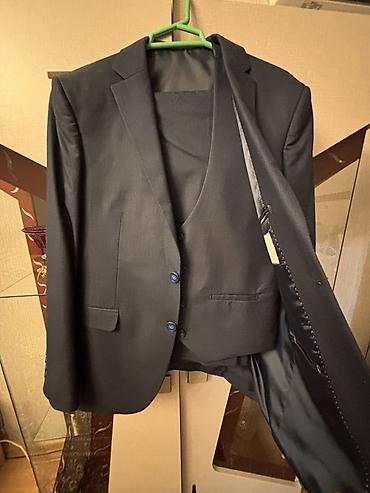 prakata kostyum: Gold Baggi kişi kostyumu – “2 Buttons Slim” model - Rəng: tünd göy — 3