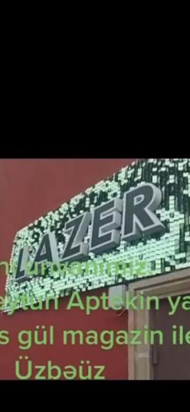 Reklam lövhələri: Salam hazir Lazer yazili işiqli Reklam satilir