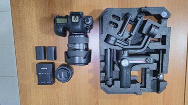 Canon 6D mark 2 Canon 24/70 f.2/8 ll versiya Canon 50mm Çanta, kəmər