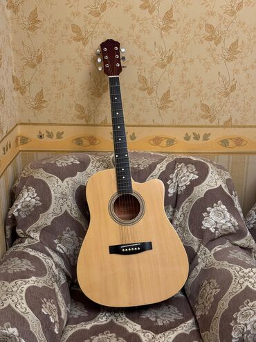 gitara uşaq ucun: Akustik gitara, Yamaha, 6 sim, İşlənmiş, Ödənişli çatdırılma