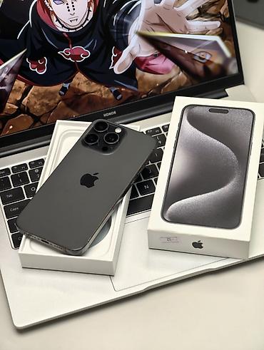 Мобильные телефоны и аксессуары: IPhone 15 Pro Max, Б/у, 256 ГБ, Black Titanium, Коробка, 90 % — 3