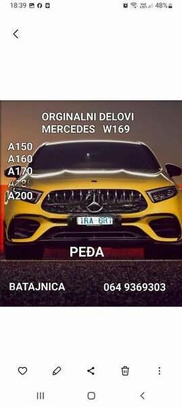 Transport: BRAVA HAUBE W169 ZA MERCEDES BENZ A KLASA OD 2004. DO 2012. GOD. | — 5