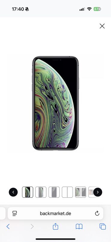 basovka qutusu: IPhone Xs, 128 GB, Black Titanium, Sənədlərlə