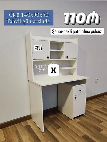 Yazı masası və üst dolablı funksional iş guşəsi. Ölçüsü: 140x90x50 lalafo.az -da Yazı masası və üst dolablı funksional iş guşəsi. Ölçüsü: 140x90x50