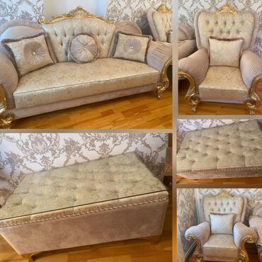 кухонный гарнитур в оше цена: İşlənmiş, Divan, 2 kreslo, Bazasız, Açılmayan