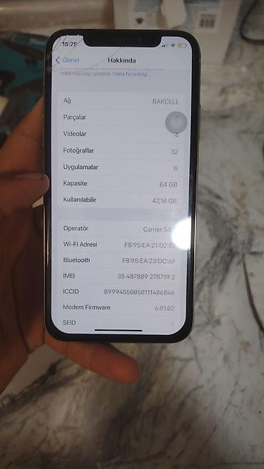 IPhone X, 64 GB, Ağ, Face ID lalafo.az -da IPhone X, 64 GB, Ağ, Face ID