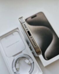 Apple iPhone: IPhone 15 Pro, 256 GB, Natural Titanium, Zəmanət, Sənədlərlə — 5