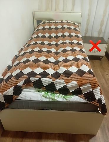Tek neferlik bazali matrasli çarpayi.qiymet 120 man.qiymet son.olcu