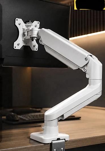 черный фон: Кронштейн для монитора NB Ergonomic F80-XE - Настольный — 1