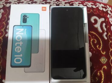 ретми 10 с: Xiaomi, Redmi Note 10, Б/у, 64 ГБ, цвет - Синий, 2 SIM