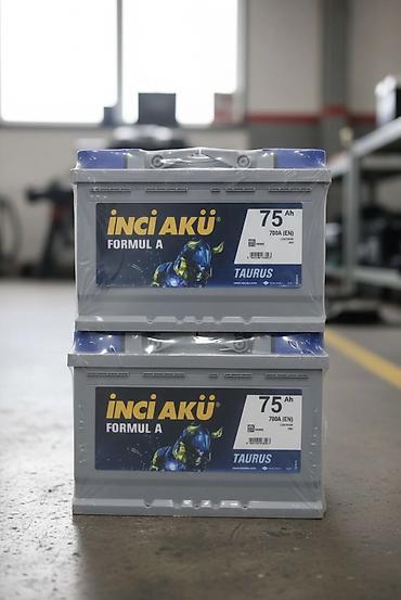 inci akü: Inci Akü, 75 ah, Orijinal, Türkiyə, Yeni — 1
