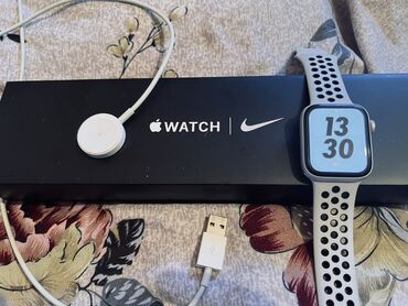 телефоны за 8000 сом: ОРИГИНАЛ. Смарт-часы Apple Watch Nike series 6, 44mm. Состояние