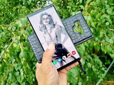 старый телефон мобильный: Samsung Galaxy Note 9, Б/у, 256 ГБ, цвет - Черный, 2 SIM