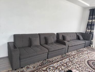 купить диван трансформер 3 в 1: Раскладной диван, Б/у, Двойной, Велюр