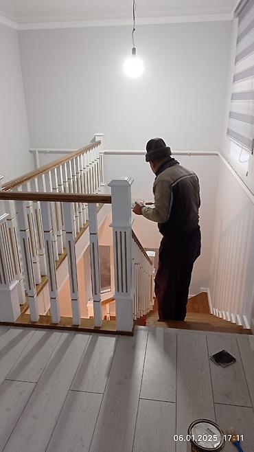 дом сносим: Деревянная лестница Для дома, Вид дерева: Дуб, Форма лестницы: Многомаршевая, Стиль: Классический — 5