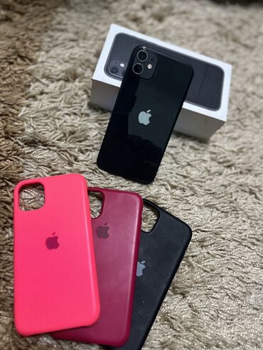 Apple iPhone: IPhone 11, Новый, 64 ГБ, Black Titanium, Наушники, Зарядное устройство, Защитное стекло, 72 %