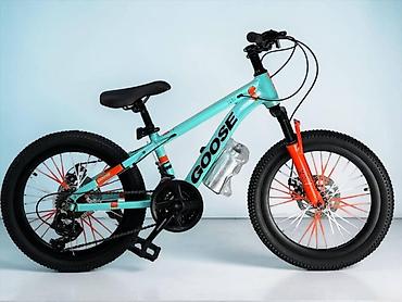 velosiped satışı: Dağ velosipedi GOOSE 20-MS-21S, 20 düym, firuzəyi-narıncı 🟢 Rəsmi iş — 1