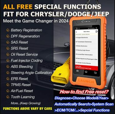 Alati za automobile: NOVO - LAUNCH X431 Elite Full OBD2 za CHRYSLER, Dodge, Jeep LAUNCH — 4