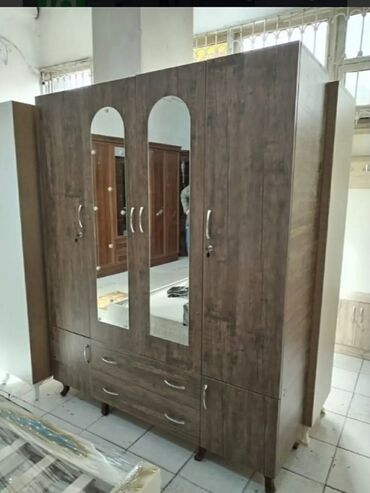 Dolablar: Yeni, Açılan, 4 qapılı Düz dolab, Qarderob, paltar dolabı — 2