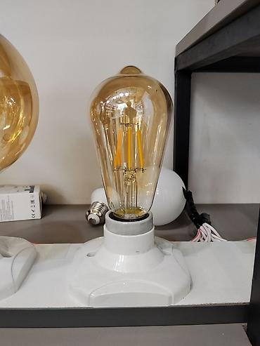 лампа led: LED-лампа ретро-стиля (тип «Эдисон») с янтарной колбой - Тип — 1