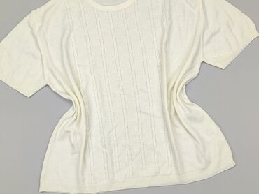 białe koronkowe bluzki z krótkim rękawem: Blouse, 4XL (EU 48), condition - Good