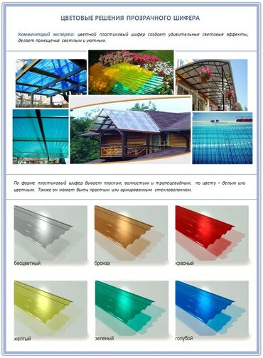 Шифер: Пластиковый шифер Россия Иран Китай Российский поликарбонат — 12