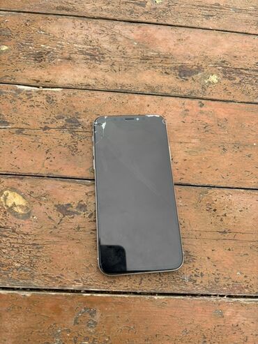 x printer: IPhone X, Gümüşü, Qırıq