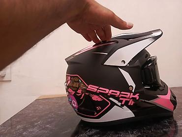 kardan balans: Motokros/enduro üslubunda tam üzlü kask – SPARK TIKI dizaynı - — 3