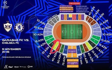 построить дом в баку: UEFA Champions League oyunu üçün bilet Tədbir: Qarabağ FK vs. Chelsea lalafo.az -da построить дом в баку: UEFA Champions League oyunu üçün bilet Tədbir: Qarabağ FK vs. Chelsea