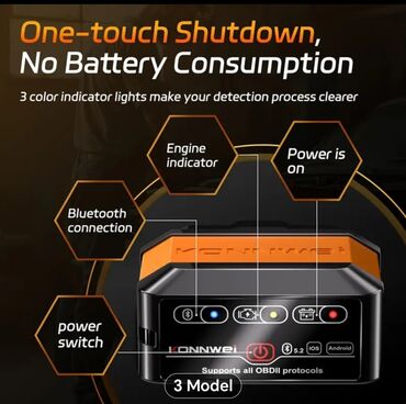 Diaqnostik avtomobil skanerləri: KONNWEI MAXOBD – Bluetooth 5.2 OBDII diaqnostika adapteri - iOS və — 10