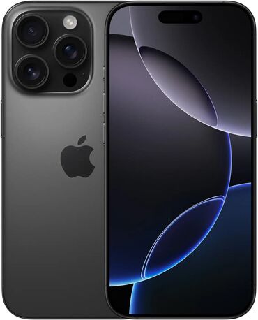 Apple iPhone: IPhone 16 Pro Max, Новый, 256 ГБ, Черный, Зарядное устройство, Кабель, Коробка, 100 %