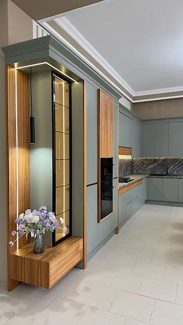 silver kitchen: Кухня от 18 000 сом/м² | 3D проект бесплатно Премиальная мебель от — 1