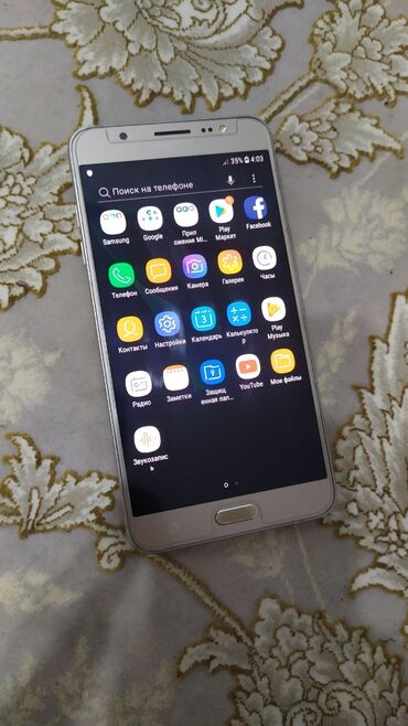 чехоы: Samsung Galaxy J7 2016, Б/у, 16 ГБ, цвет - Золотой, 2 SIM