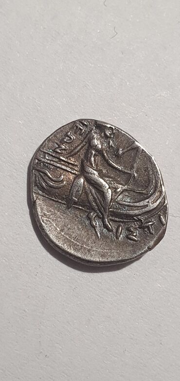mona kozna: ☆ Rare Genuine Ancient Greek silver coin Euboia Histiaia 146-196 BC