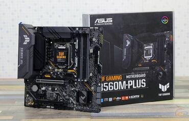 Системы охлаждения: Материнская плата, Б/у, Asus, LGA1200, Micro-ATX, Для ПК