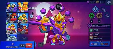 qas permanent: Brawl Stars hesabı – yüksək səviyyəli döyüşçülər və nadir kostyumlar — 1